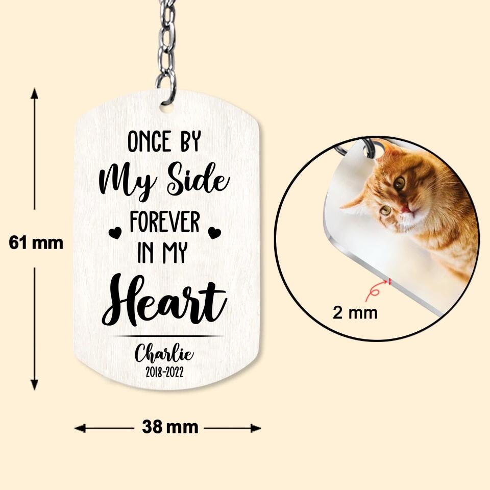 Personalized Upload Your Cat Photo You Are My Favorite Hello And My Hardest Goodbye Keychain Printed PNDT2903