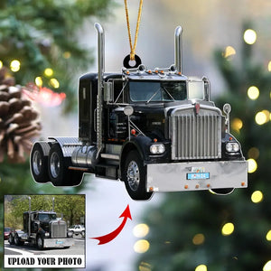 Personalized Upload Your Truck Photo Acrylic Ornament Printed QTKVH23722
