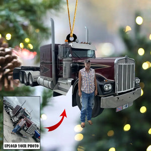 Personalized Upload Your Truck Photo Acrylic Ornament Printed QTKVH23722