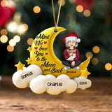 Personalized Mimi We Love You To The Moon And Back Moon Acrylic Ornament Printed VQ231367