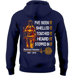 Personalized Retired Firefighter Custom Time Hoodie 2D Printed QTLVA1374