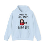 Personalized Rockin' The Dog Mom & Aunt Life Dog Lovers Gift Hoodie 2D Printed HN231478
