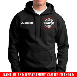 Personalized Firefighter Department Custom Name & ID Hoodie 2D Printed KVH231599