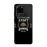 Personalized Australian Army Rank Camo Custom Name & Time Phonecase Printed AHVQ24540