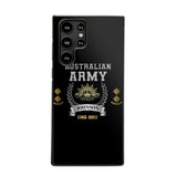 Personalized Australian Army Rank Camo Custom Name & Time Phonecase Printed AHVQ24540
