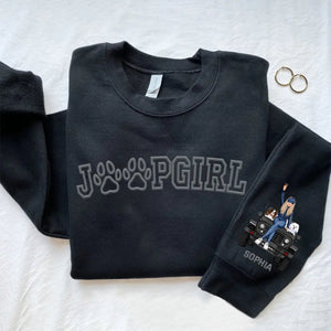 Personalized Jeep Girl & Dogs Jeep Lovers Dog Lovers Gift Sweatshirt Printed HN24727