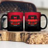 Personalized Jeep Car Custom Name Black Mug Printed KVH24744