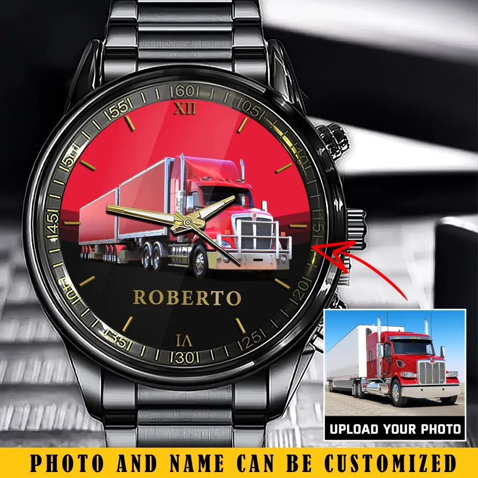 Personalized Truck Color Custom Name Watch Printed KVH24750