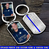 Personalized Upload Your Photo Retired Australian Police Custom Name & Time Keychain Printed QTVQ24669