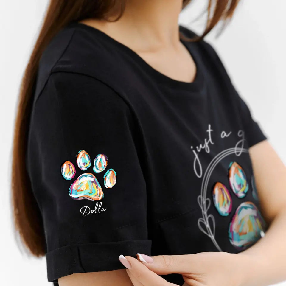 Personalized Just A Girl Who Loves Dogs T-shirt Printed LVA24795