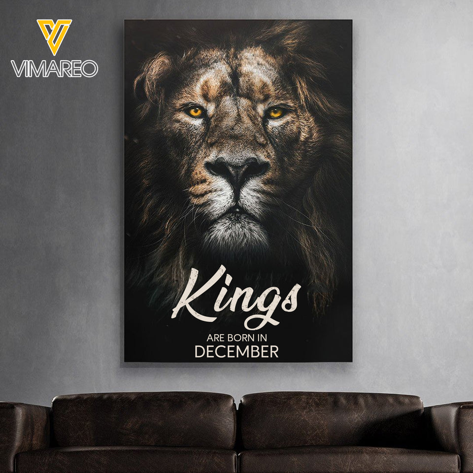 Kings Are Born In December Canvas Printed DEC-HC27