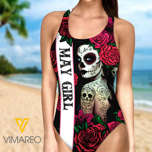 MAY GIRL WITH BEAUTIFUL ROSES SWIMSUIT