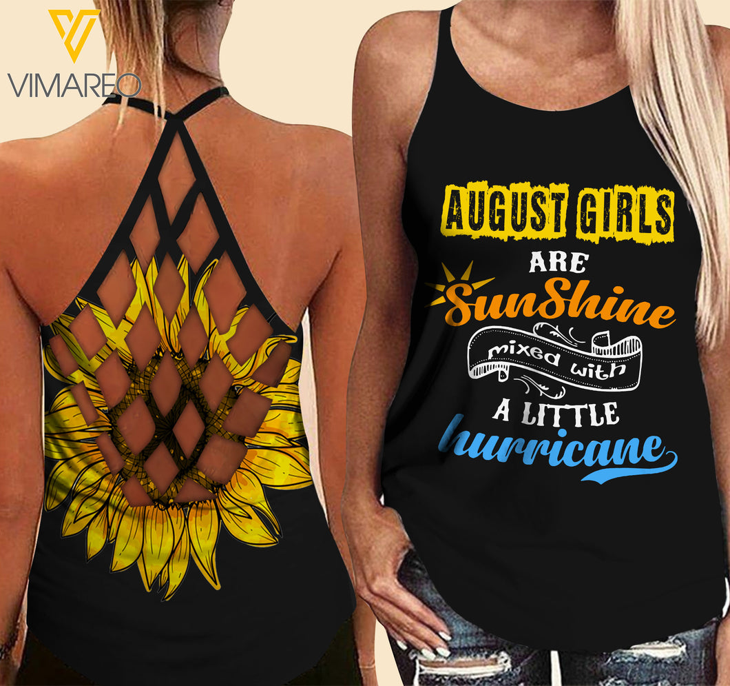 August Girl Criss-Cross Open Back Camisole Tank Top SMWLH
