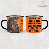 PERSONALIZED HORSE STEEL MUG 12OZ 3D PRINTED OCT-MA12