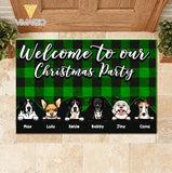 Personalized Dog Christmas Doormat Printed NOV-HQ02
