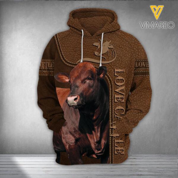 PERSONALIZED LOVE CATTLE HOODIE 3D PRINTED TNMQ1402