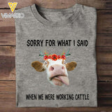 PERSONALIZED Cattle face TSHIRT QTMQ161