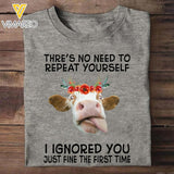 PERSONALIZED Cattle face TSHIRT QTMQ162