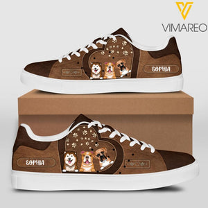 Personalized Dog Lovers Leather Shoes