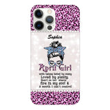 Personalized April Girl With Tatoos Phone Case Printed 25MAR-QH28