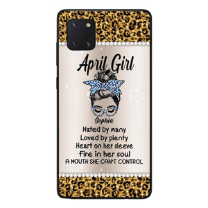 Personalized April Girl With Tatoos Phone Case Printed 25MAR-HQ28