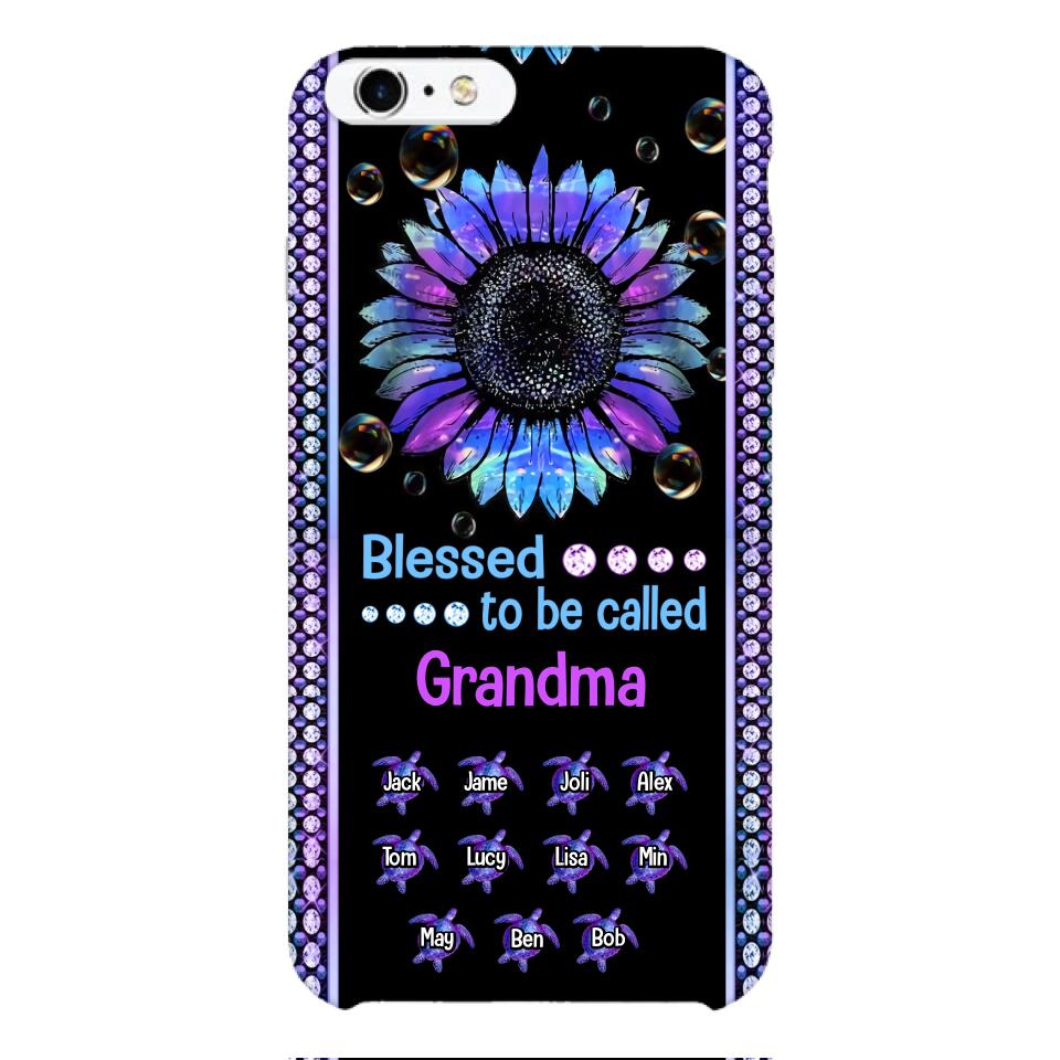 Personalized Grandma Kid Turtle Phone Case Printed V3Q 0604