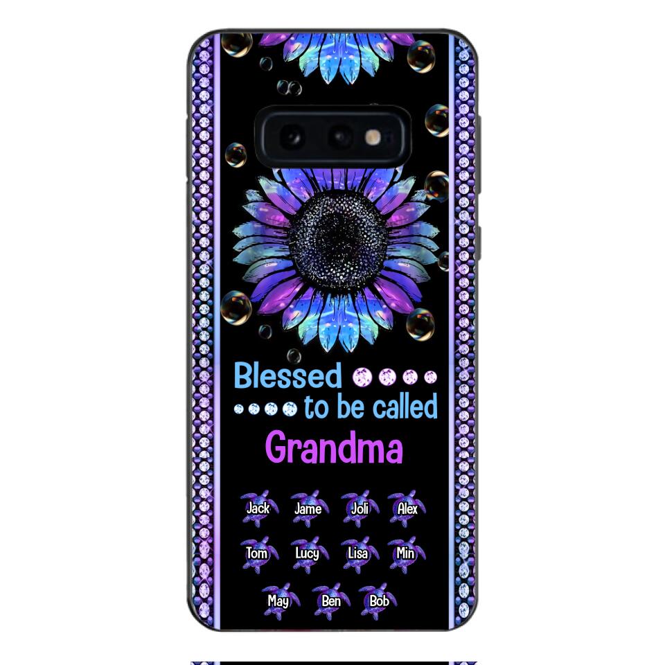 Personalized Grandma Kid Turtle Phone Case Printed V3Q 0604