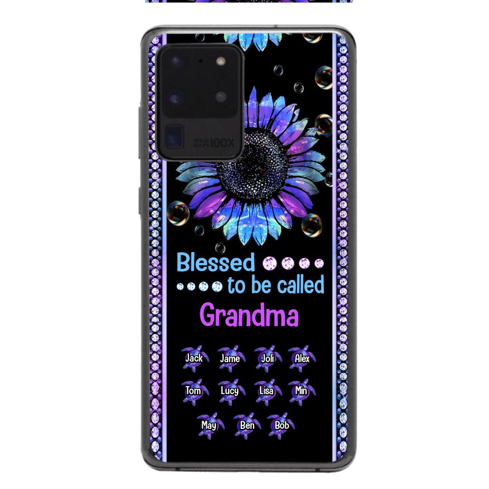 Personalized Grandma Kid Turtle Phone Case Printed V3Q 0604