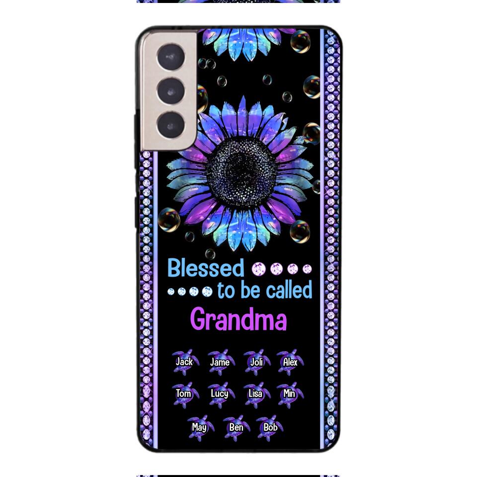 Personalized Grandma Kid Turtle Phone Case Printed V3Q 0604