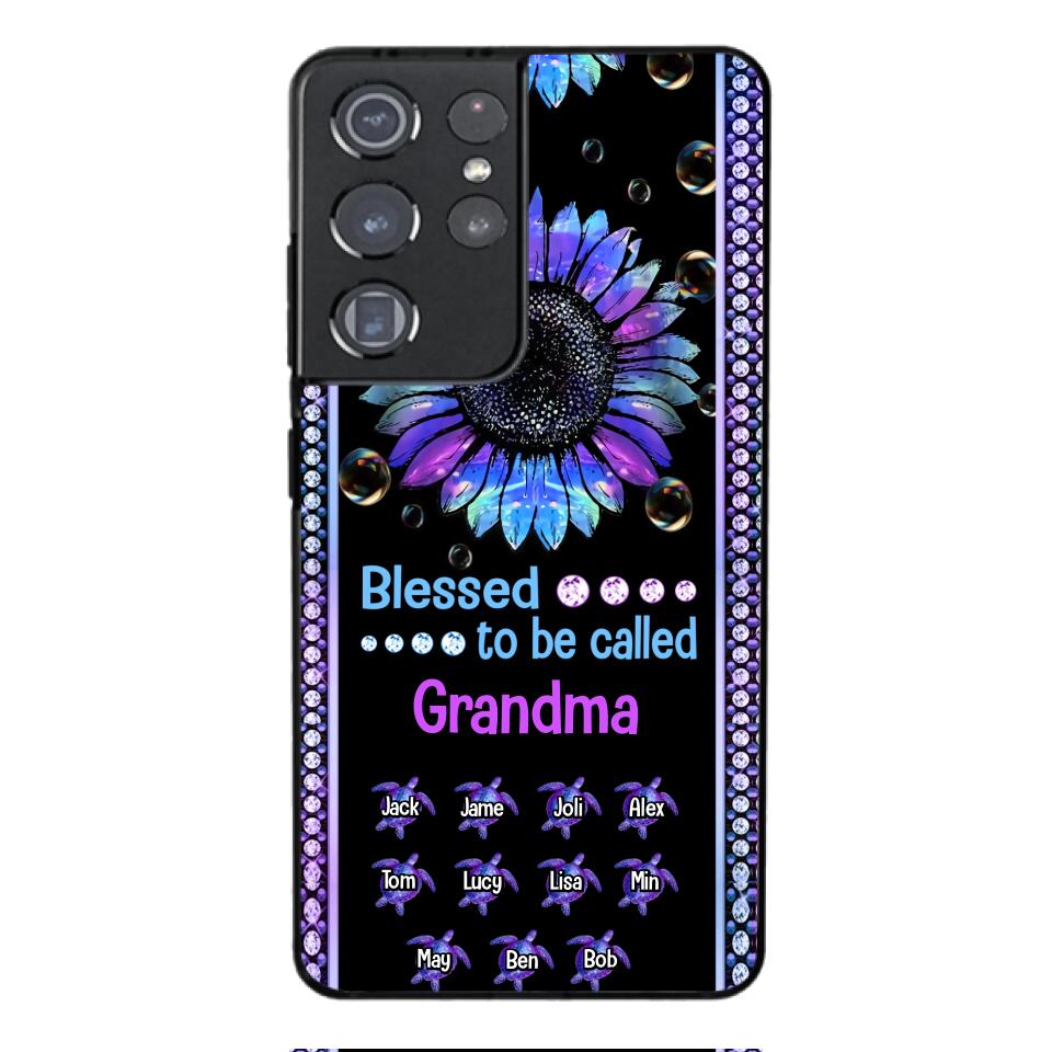 Personalized Grandma Kid Turtle Phone Case Printed V3Q 0604