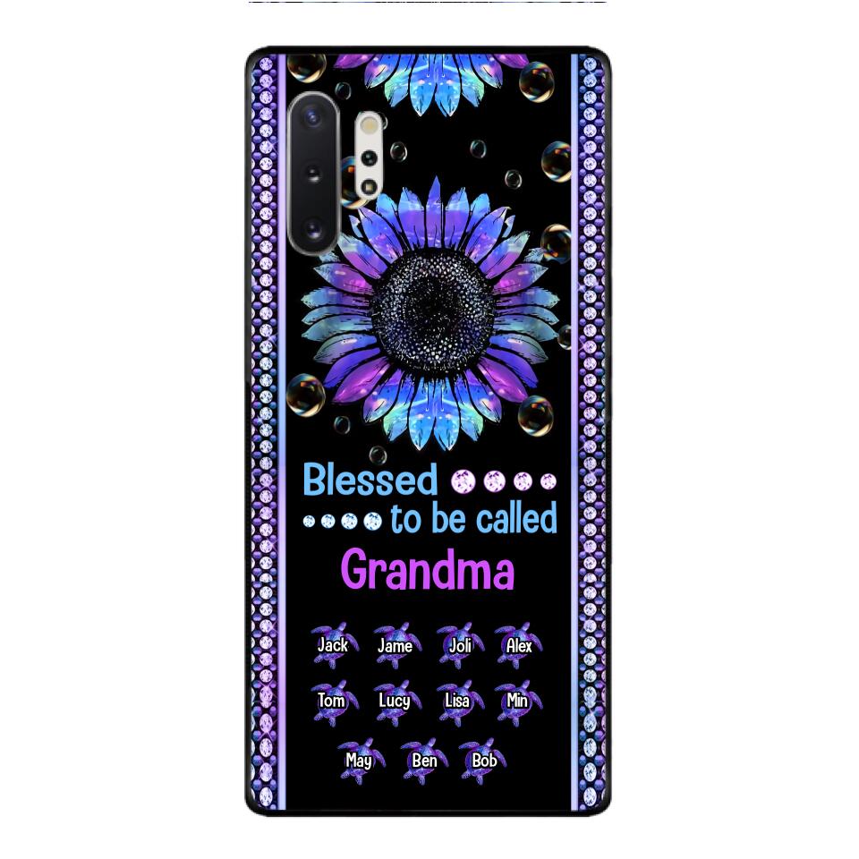 Personalized Grandma Kid Turtle Phone Case Printed V3Q 0604