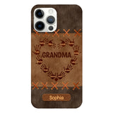 Personalized Grandma Kid Phone Case Printed 22APR-LN28
