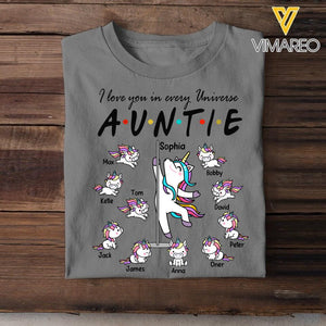 DH Personalized Auntie Tshirt Printed HC1305