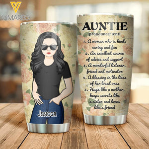 Personalized Auntie Tumbler Printed NQDT1805
