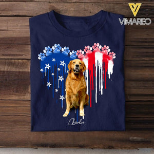 Personalized Dog Flag Independence Day Tshirt Mother's Day Gifts 22JUL-DT09