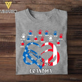 Personalized Blessed to be call Nana Grandma Independence day Tshirt Mother's Day gift NQVQ1406