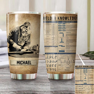 Personalized Welder Knowledge Tumbler Printed QTVQ0207