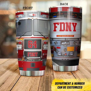 Personalized Fire Truck Firefighters Gifts Tumbler Printed QTDT1910