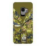 Personalized Canadian Soldier Camo Phone Case Printed 22MAR-HQ19