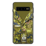 Personalized Canadian Soldier Camo Phone Case Printed 22MAR-HQ19