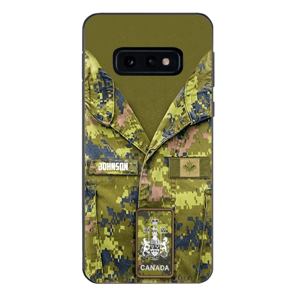 Personalized Canadian Soldier Camo Phone Case Printed 22MAR-HQ19