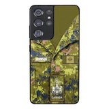 Personalized Canadian Soldier Camo Phone Case Printed 22MAR-HQ19