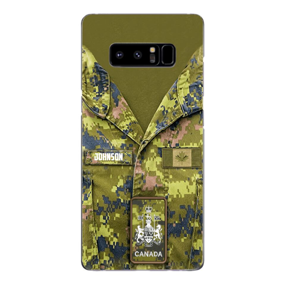 Personalized Canadian Soldier Camo Phone Case Printed 22MAR-HQ19