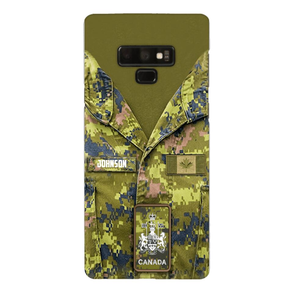 Personalized Canadian Soldier Camo Phone Case Printed 22MAR-HQ19