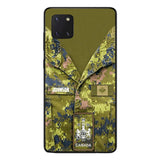 Personalized Canadian Soldier Camo Phone Case Printed 22MAR-HQ19