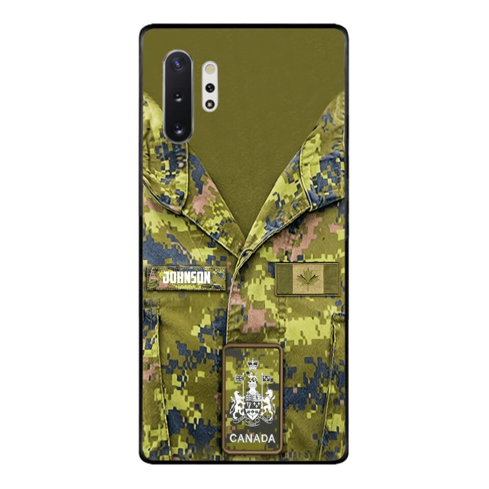 Personalized Canadian Soldier Camo Phone Case Printed 22MAR-HQ19