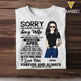 Personalized Taken By A April Sexy Wife  Tshirt Printed PNDT1601