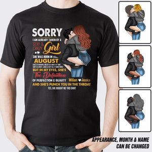 Personalized Taken By An August Sexy And Crazy Girl Tshirt Printed PNDT1601