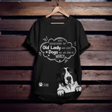Personalized Never Underestimate An Old Lady Who Loves Dogs And Was Born In March Tshirt Printed QTDT0202
