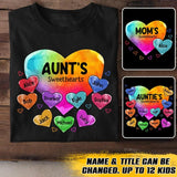 Personalized Grandma's Sweethearts Aunt Mom Kid Name Tshirt Printed 23FEB-VD08